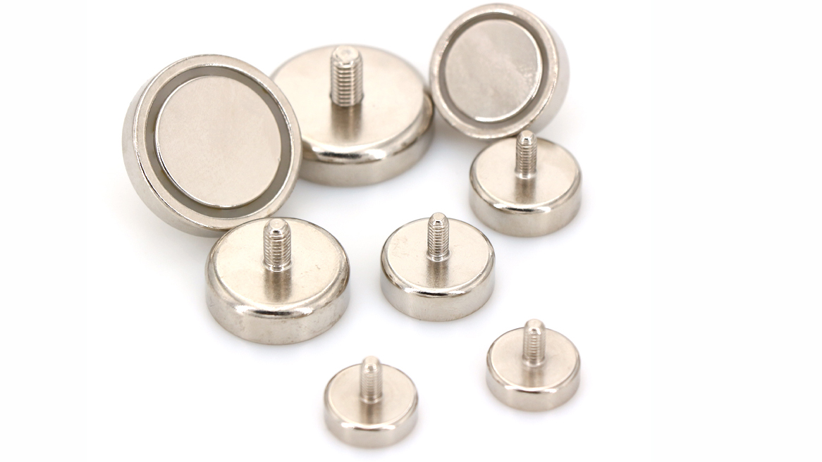 Male Threaded Neodymium Pot Magnets